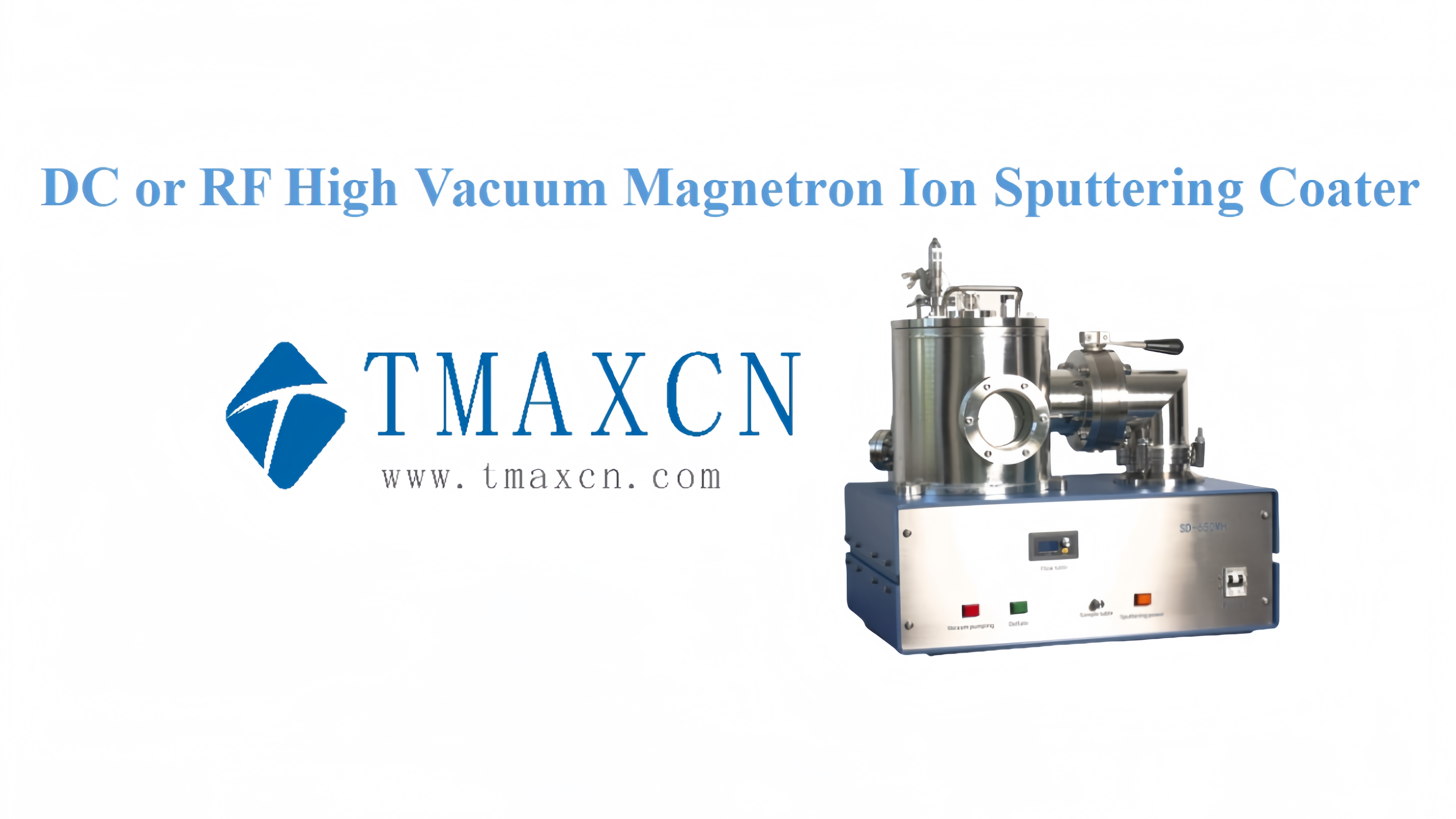 DC or RF High Vacuum Magnetron Ion Sputtering Coater