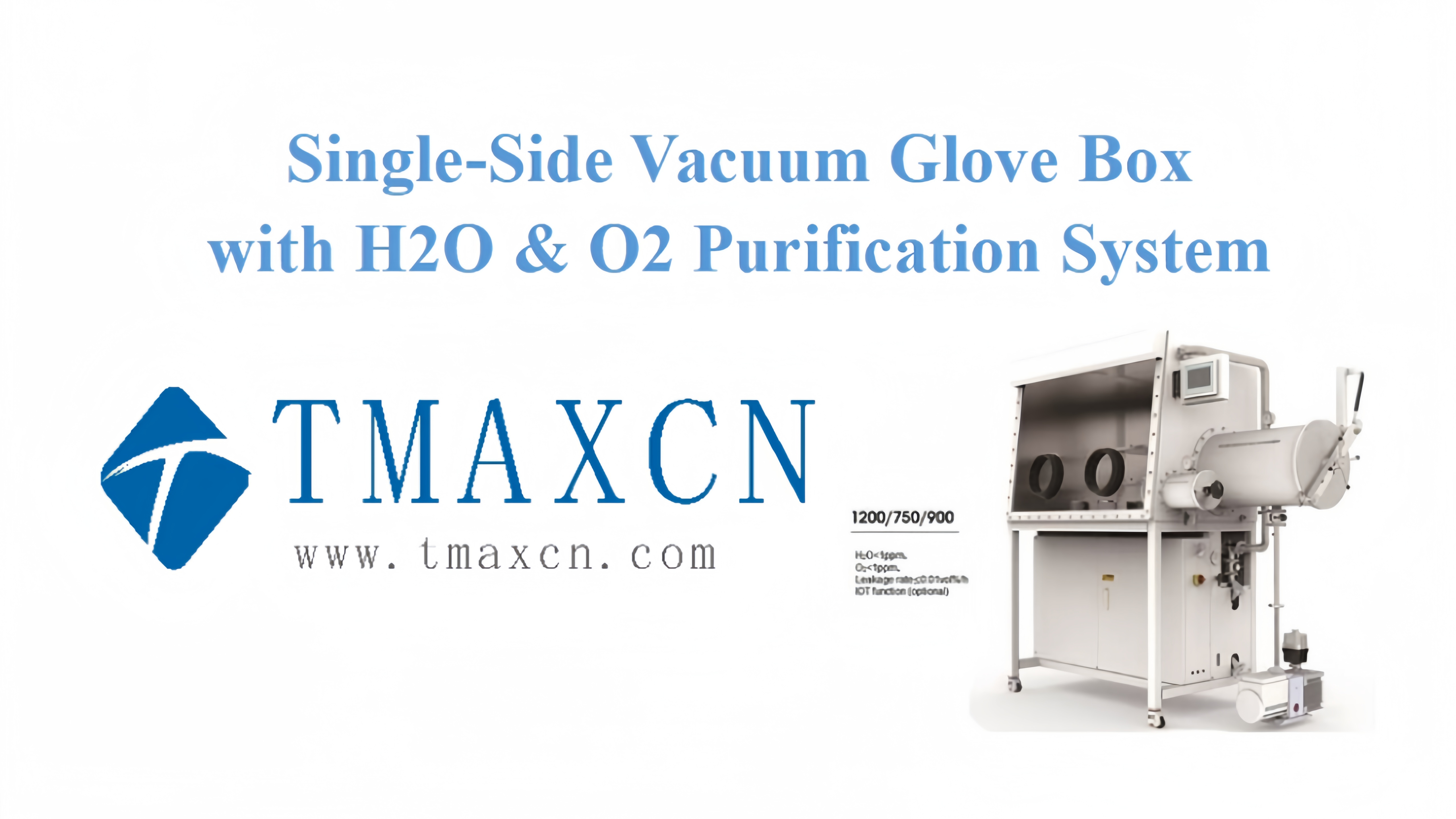 Single-Side Vacuum Glove Box With H2O & O2 Purification System