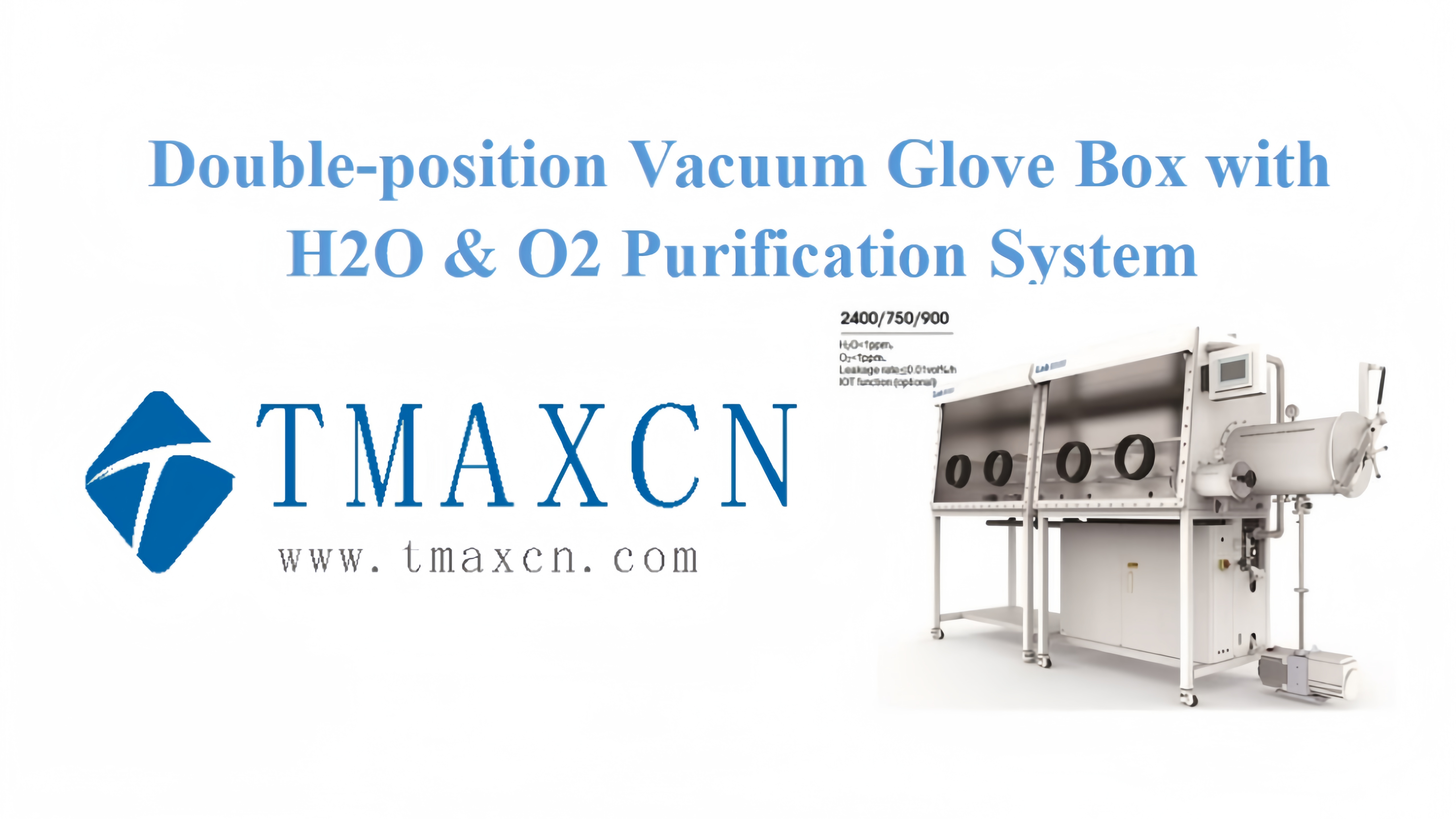 Double-position Vacuum Glove Box with H2O & O2 Purification System